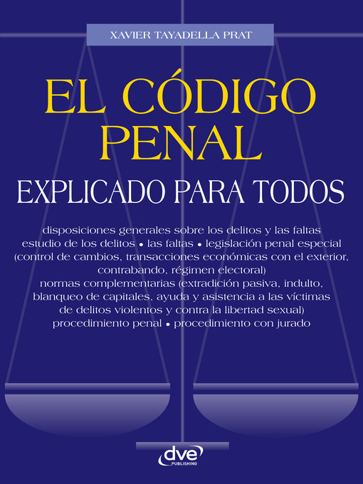 Title details for El código penal explicado para todos by Xavier Tayadella Prat - Available